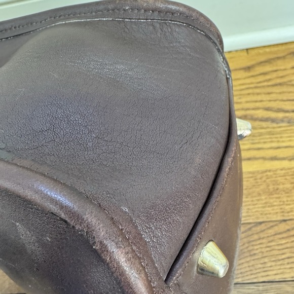 Coach 9966 Vintage Leather Legacy Zip Bag Mahogany Brown 90's USA Gold Hardware - Picture 10 of 16